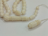 تسبیح استخوانی (معروف به عاج فیل)،تراش دست ،۳۳دونه