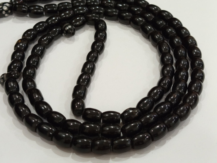تسبیح یسر مصری (مرجان سیاه طبیعی) ،تراش استاد کار، ۱۰۲ دونه